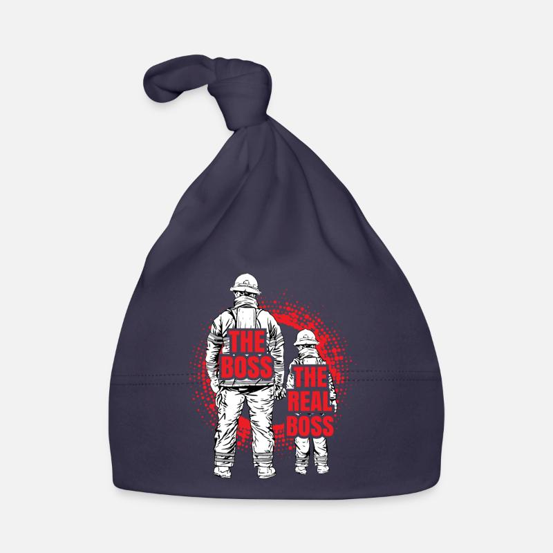 Fire brigade father son partner look Organic Baby Cap