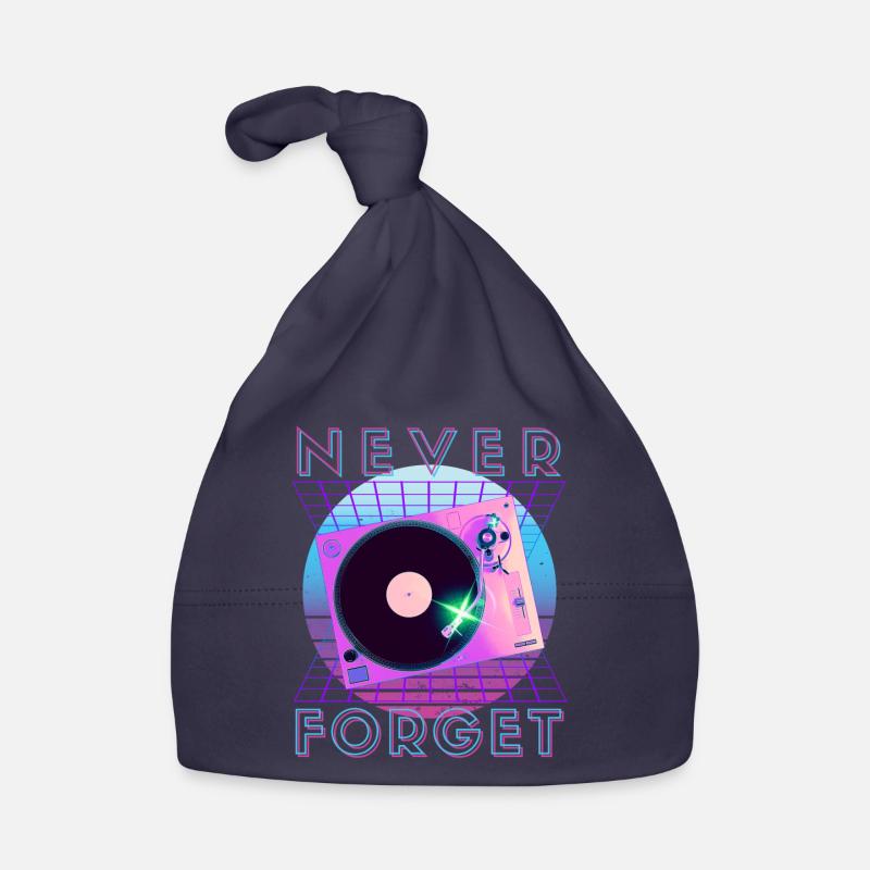 Never Forget Retro 80s 90s Nostalgia Organic Baby Cap