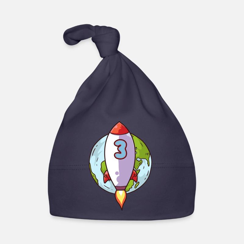 3ème anniversaire Rocket Space 3 ans Space Galaxy Bonnet bio Bébé