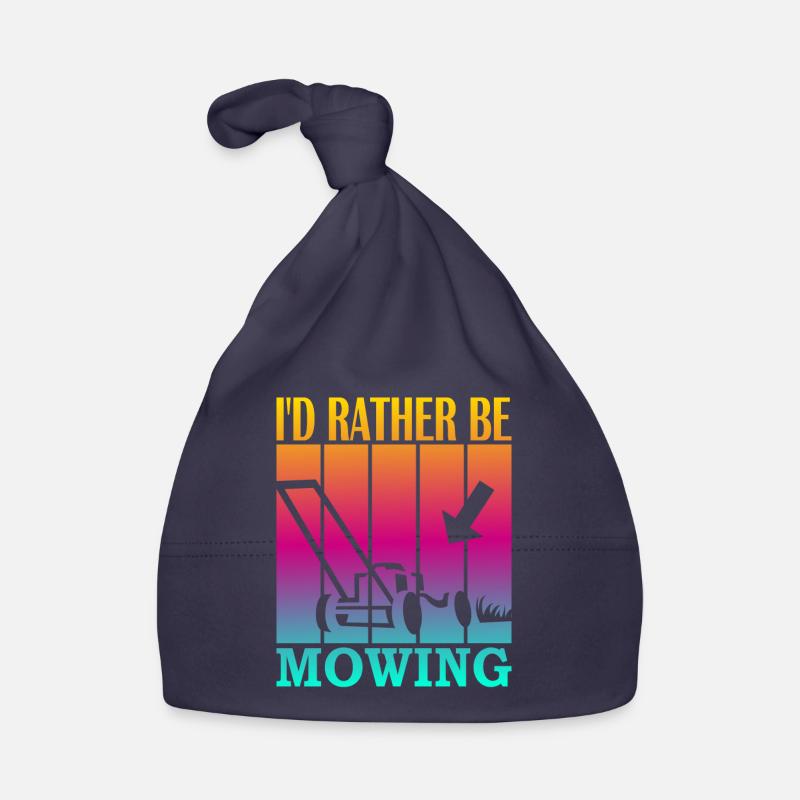 I'd rather be mowing Baby Bio-Mütze