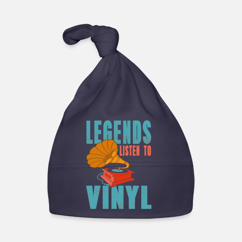 Les légendes écoutent des disques vinyles Bonnet bio Bébé