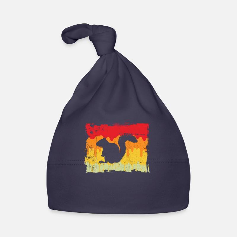 Squirrel Retro Organic Baby Cap