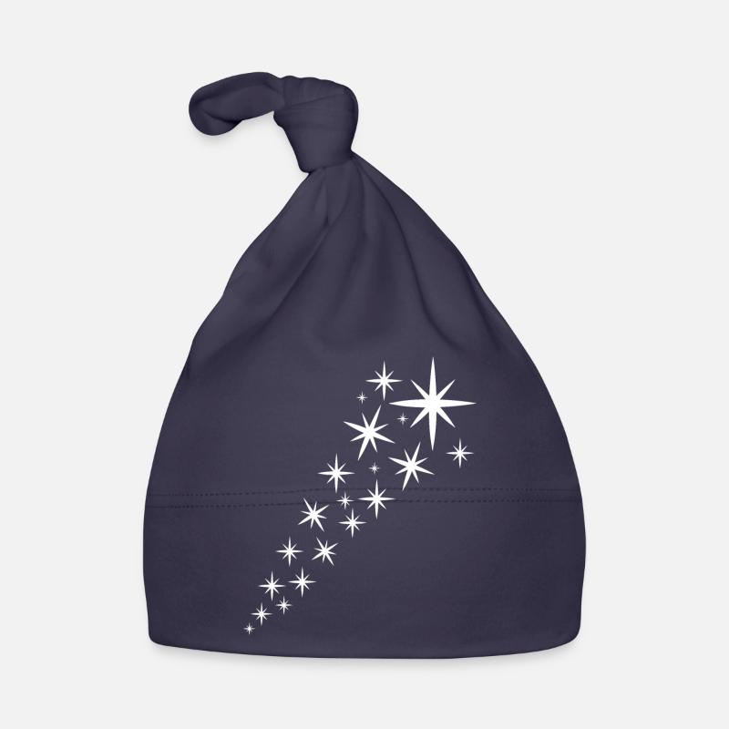 Starfleet White Design Organic Baby Cap