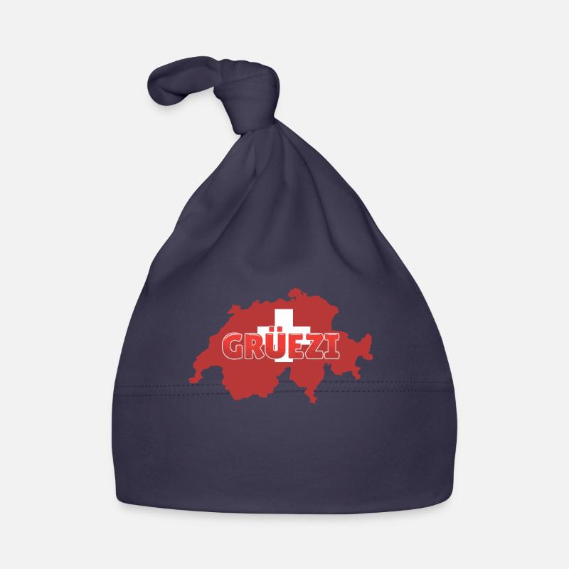 Switzerland | Swiss dialect dialect Grüezi Organic Baby Cap