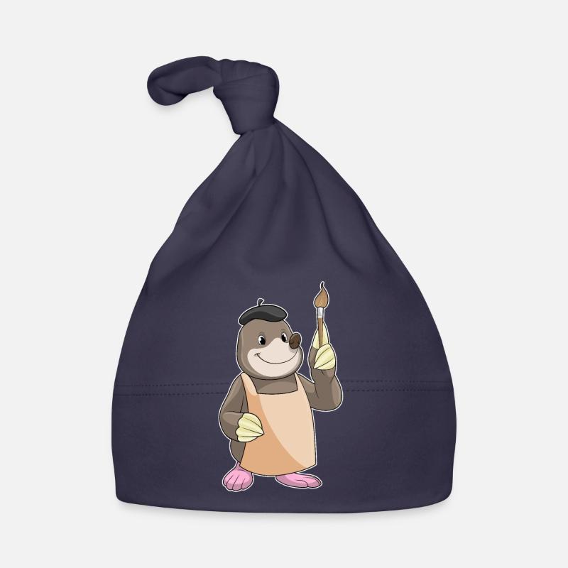 Mole Painter Brush Painting Organic Baby Cap