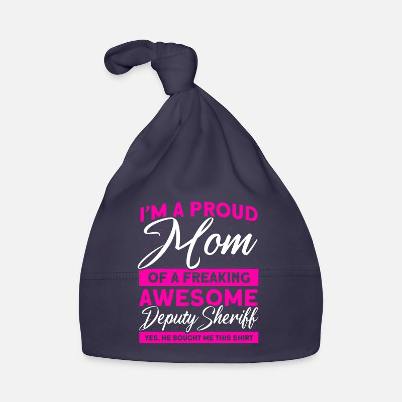 Fière Maman Assistant Shérif Maman Mère Bonnet bio Bébé