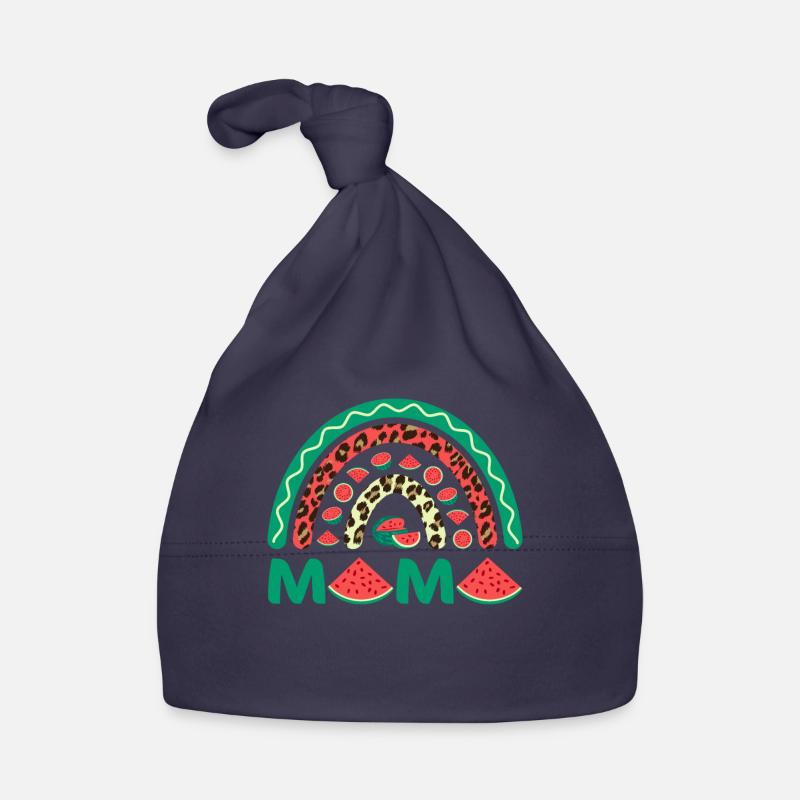 Mama Wassermelone Regenbogen süße Mutter Frauen Geschenk Baby Bio-Mütze
