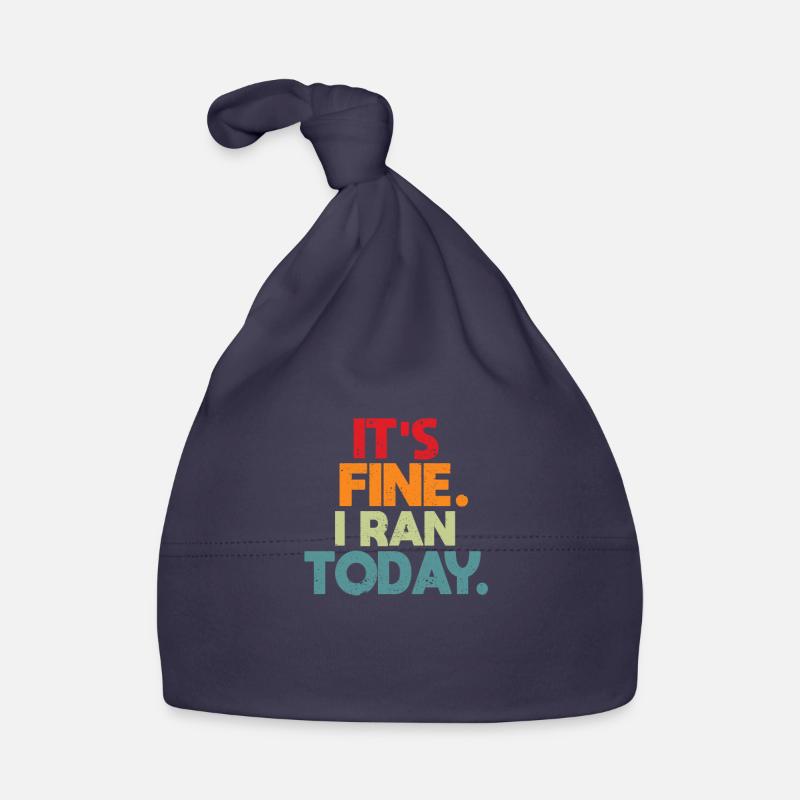 Fun Running Athletes Jogging Runner It's Good Organic Baby Cap