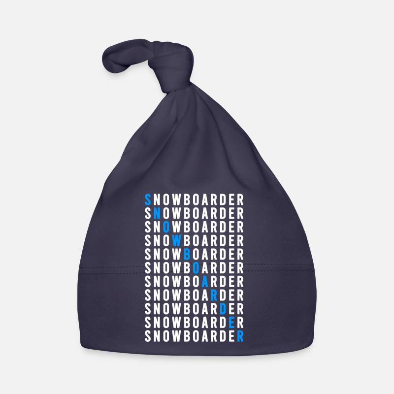 Snowboarder Baby Bio-Mütze