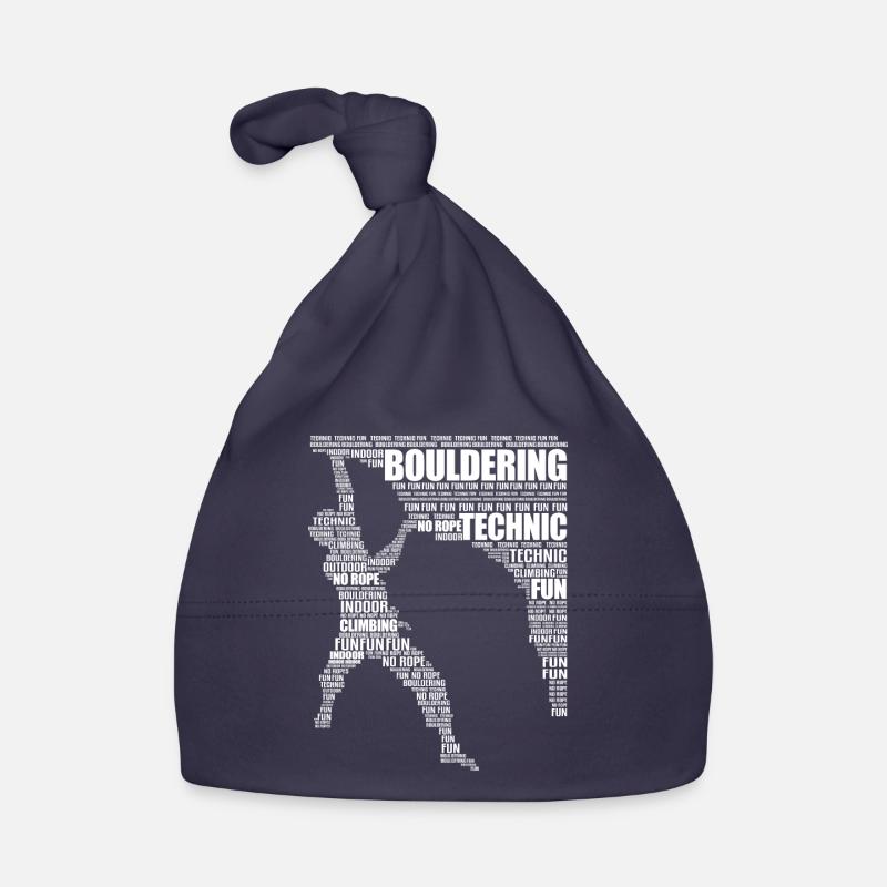 Klettern Bergsteiger Klettern Kletterer Bouldern - Baby Bio-Mütze - Navy