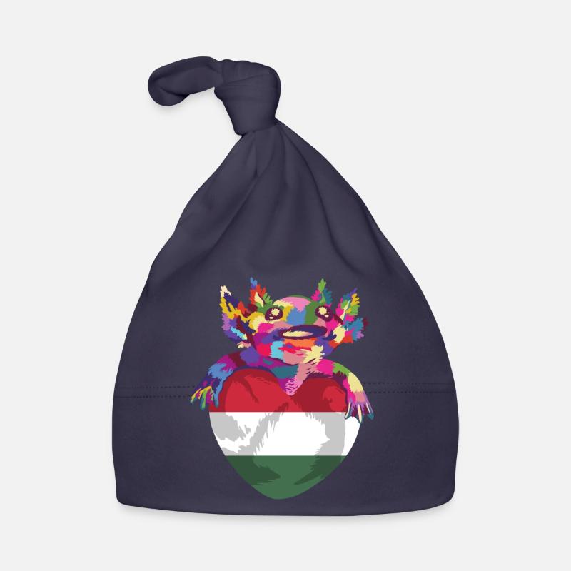 Hongrie Drapeau Hongrois Drapeau Balaton Hongrie - Bonnet bio Bébé - marine