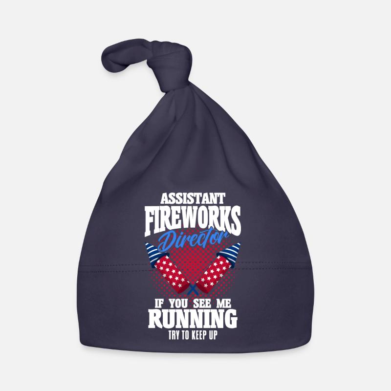 Funny fireworks pyrotechnician saying Organic Baby Cap
