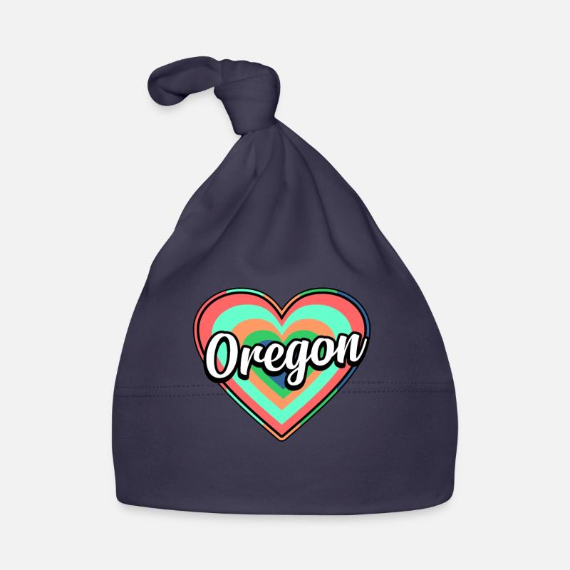 Oregon Buntes Herz geschenk Baby Bio-Mütze