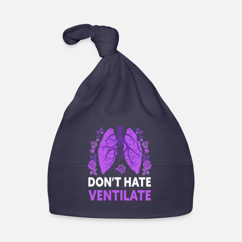 Don't Hate Ventilate Funny Respiratory Therapy Baby Bio-Mütze