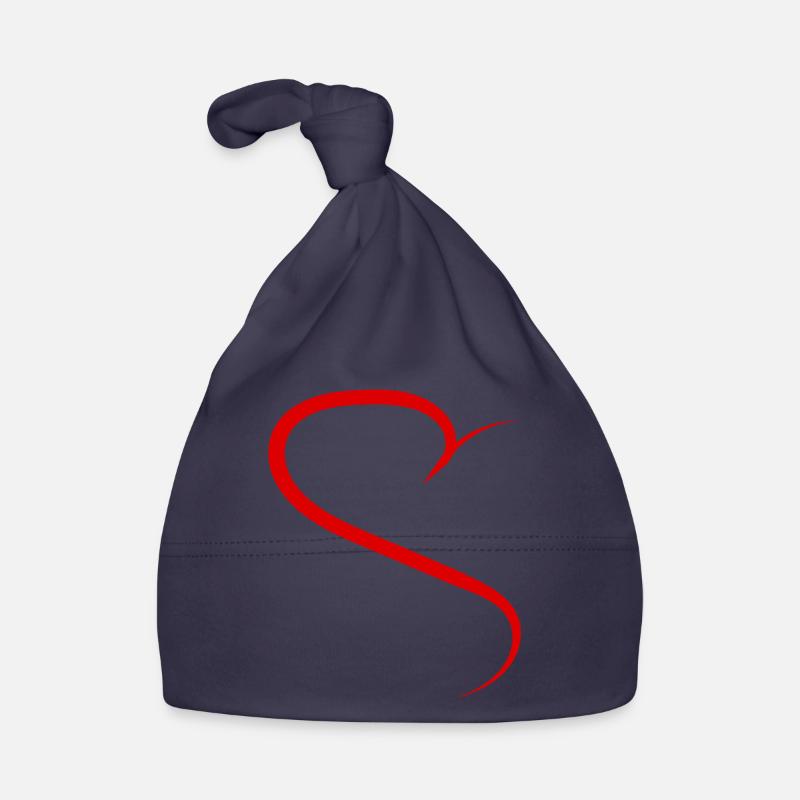 Conception rouge demi-cœur Bonnet bio Bébé
