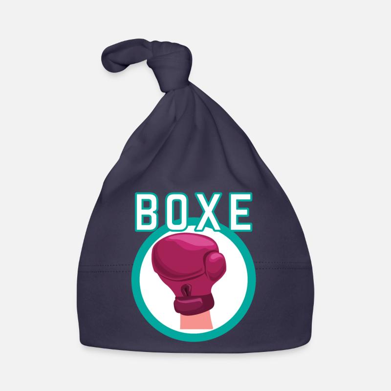 Boxen Liebe - Boxer Geschenkidee Baby Bio-Mütze