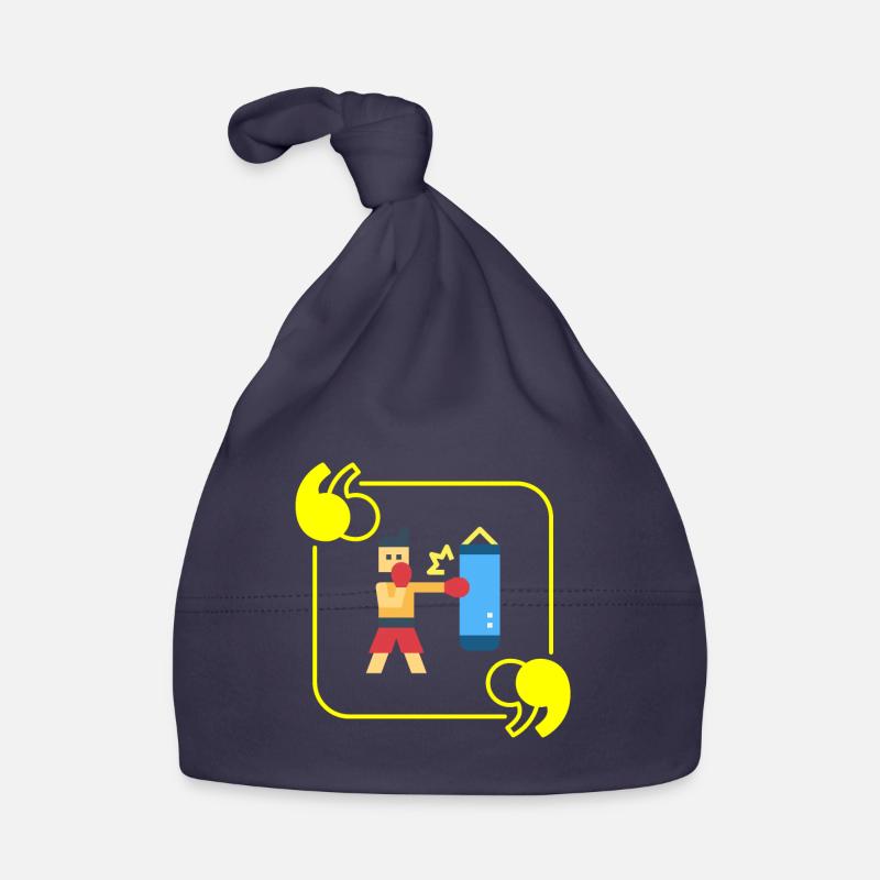 Boxing pixel - boxer gift idea Organic Baby Cap