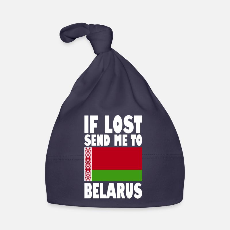 Slogan du drapeau de la Biélorussie Bonnet bio Bébé