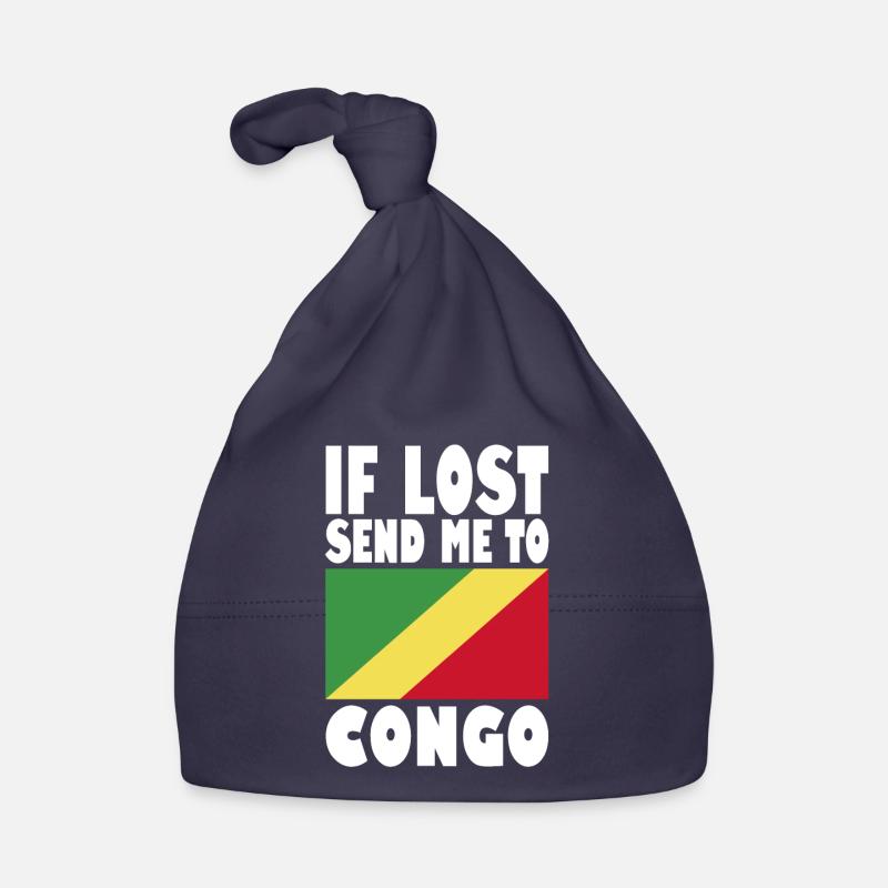 Drapeau du Congo Disant Bonnet bio Bébé