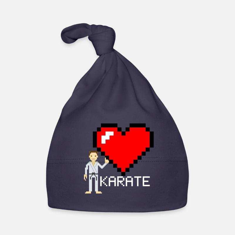 Karate pixel - karate gift idea Organic Baby Cap