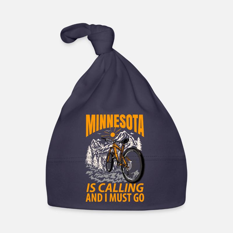 Cadeau d’aventure au Minnesota - Bonnet bio Bébé - marine
