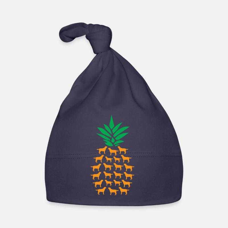Pineapple Dogs Organic Baby Cap