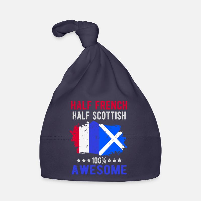 Half French Half Scotsman Organic Baby Cap