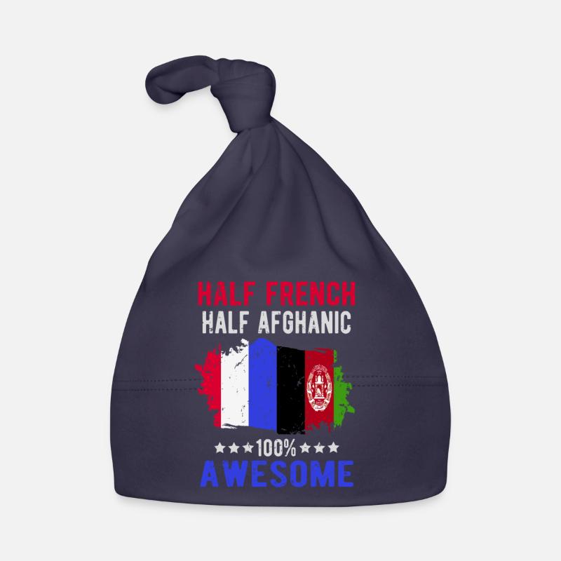 Moitié Français moitié afghan Bonnet bio Bébé