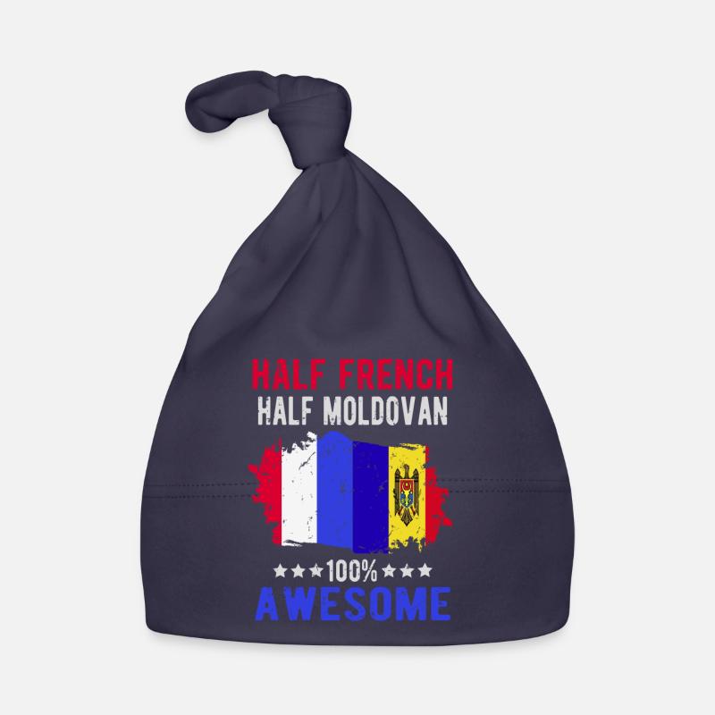 Half French Half Moldovan Organic Baby Cap