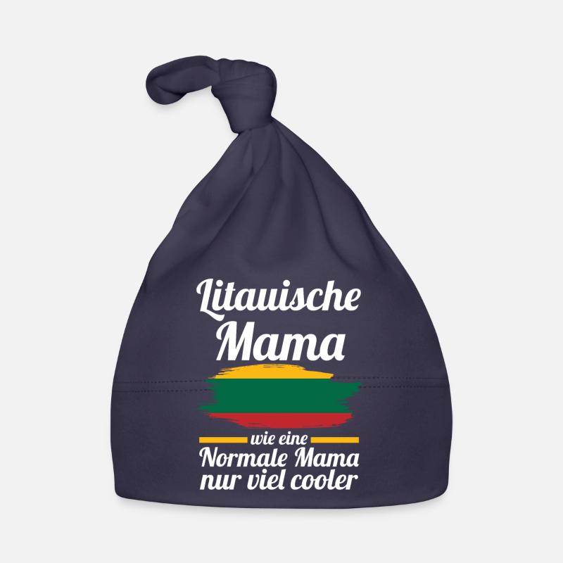 Litauerin Litauische Mama Litauen Mutter Baby Bio-Mütze