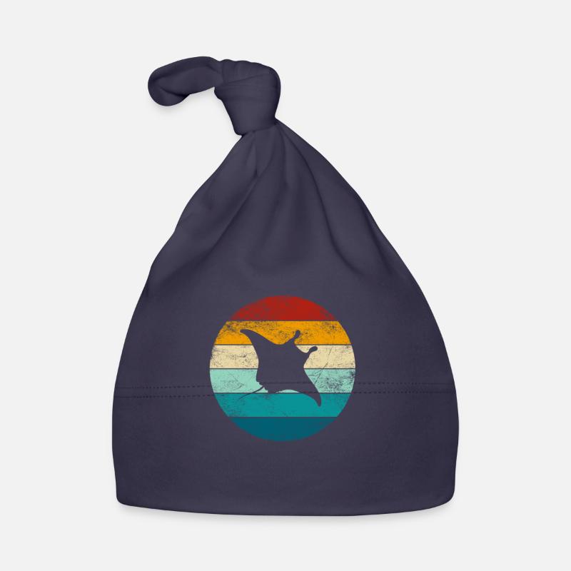 Stingray Manta Rays Retro Gift Organic Baby Cap