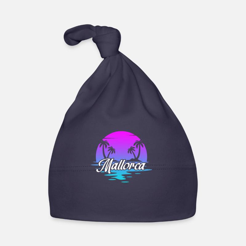 Majorque - Bonnet bio Bébé - marine