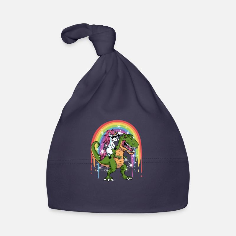 Unicorn Dinosaur Rainbow Galaxy - extinct Organic Baby Cap