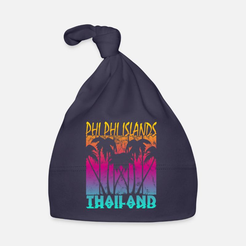 Vintage Phi Phi Islands Thaïlande Bonnet bio Bébé