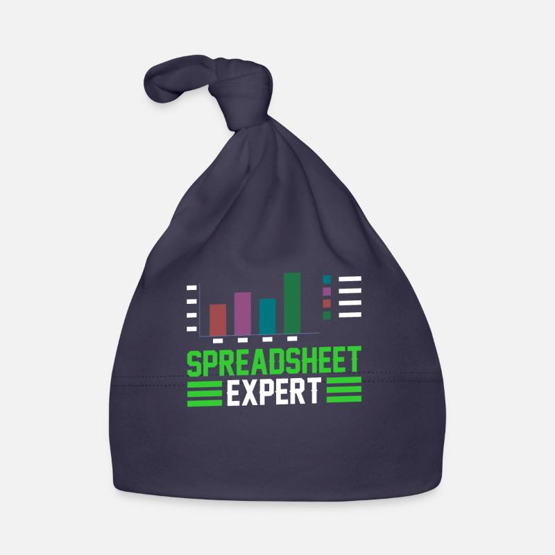 Spreadsheet Experte Tabelle Arbeit Buchhalter - Baby Bio-Mütze - Navy