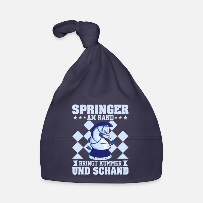 Springer sur le bord apporte chagrin et honte Échecs - Bonnet bio Bébé - marine