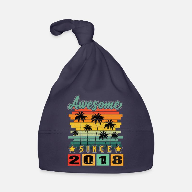 Awesome Since 2018 Organic Baby Cap