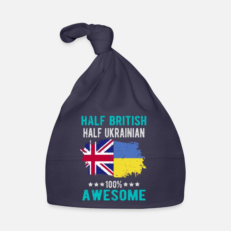 Half British Half Ukrainian Organic Baby Cap