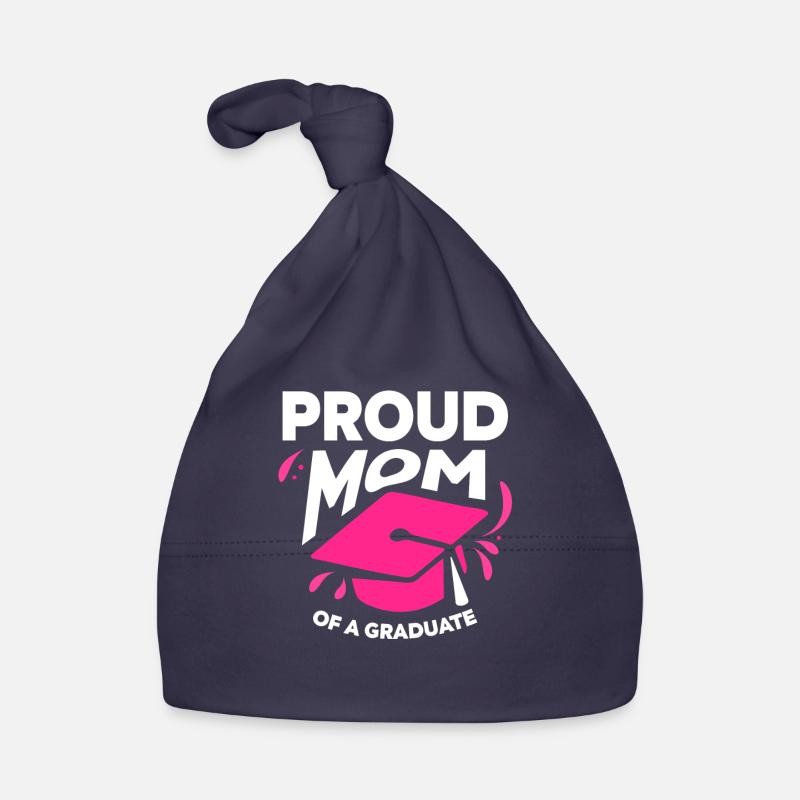 Stolze Mutter Einer Absolventin Absolvent Baby Bio-Mütze