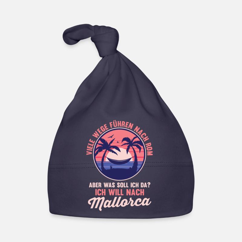 Ich will nach Mallorca Baby Bio-Mütze