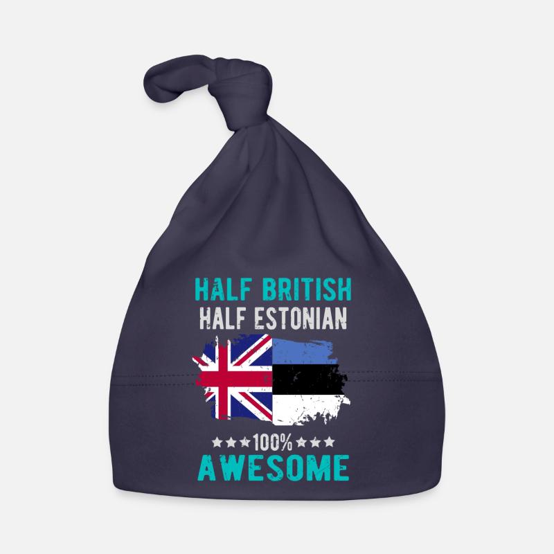 Half British Half Estonian Organic Baby Cap
