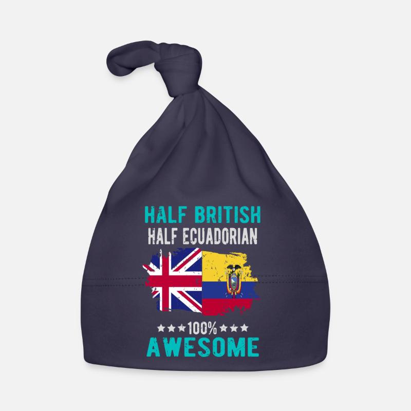 Half British Half Ecuadorians Organic Baby Cap