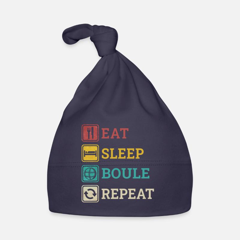 Manger Sleep Boule Répéter Boccia Dictons Blagues Bonnet bio Bébé