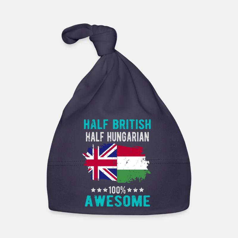 Half British Half Hungarian Organic Baby Cap