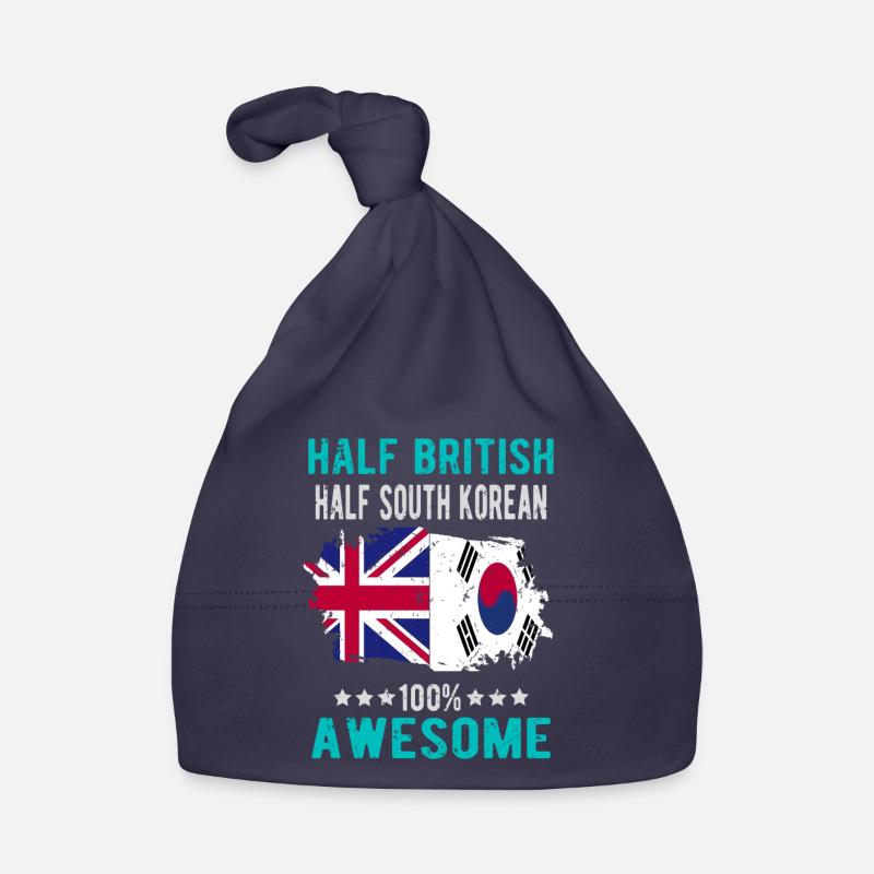 Moitié Britannique moitié Sud-Coréens Bonnet bio Bébé