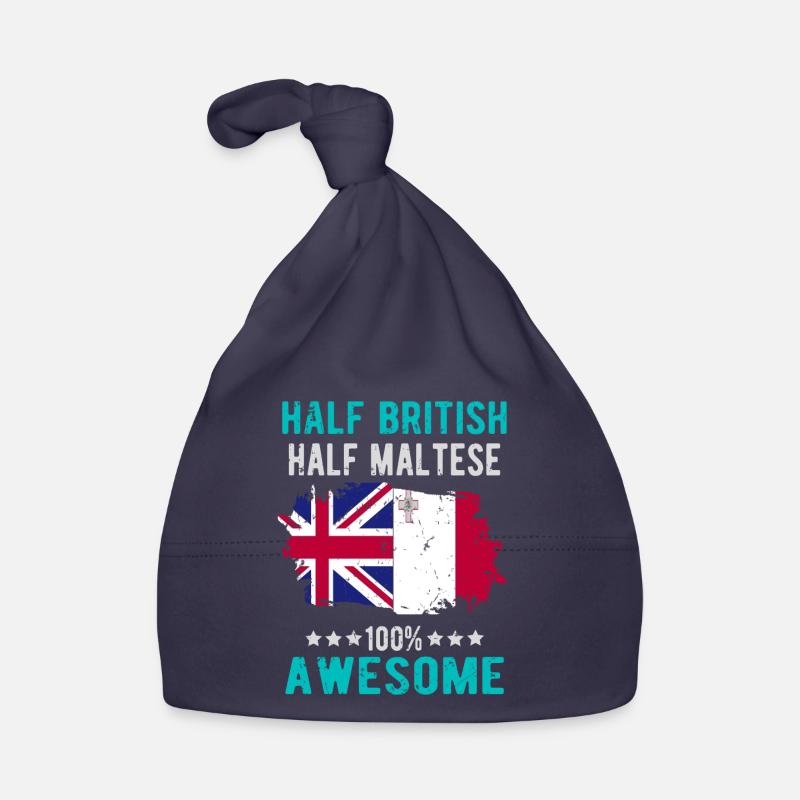 Half British Half Mateser Organic Baby Cap