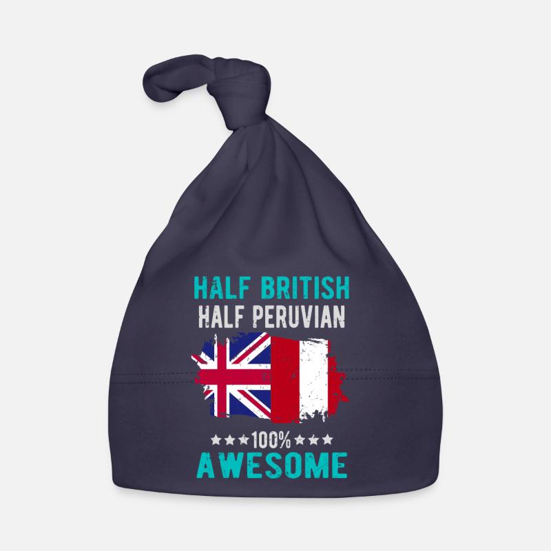 Half British Half Peruvian Organic Baby Cap