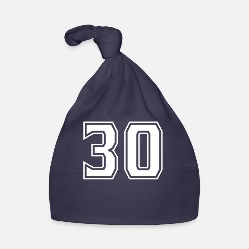 30 In Weiss Baby Bio-Mütze