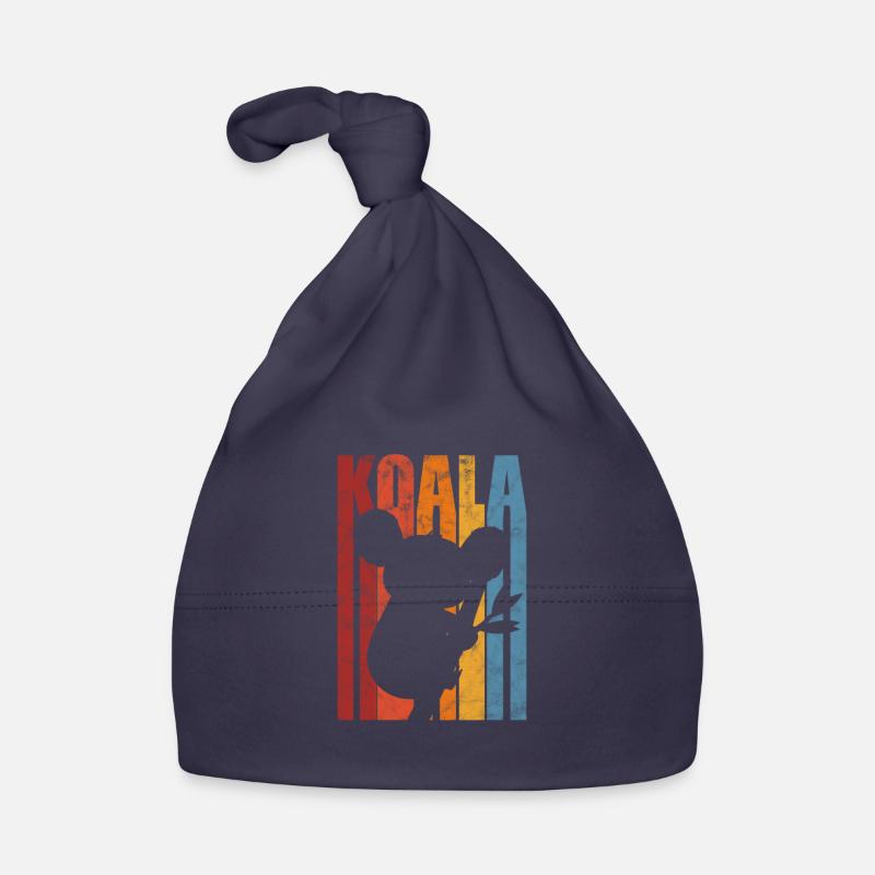 Koala - Bonnet bio Bébé - marine