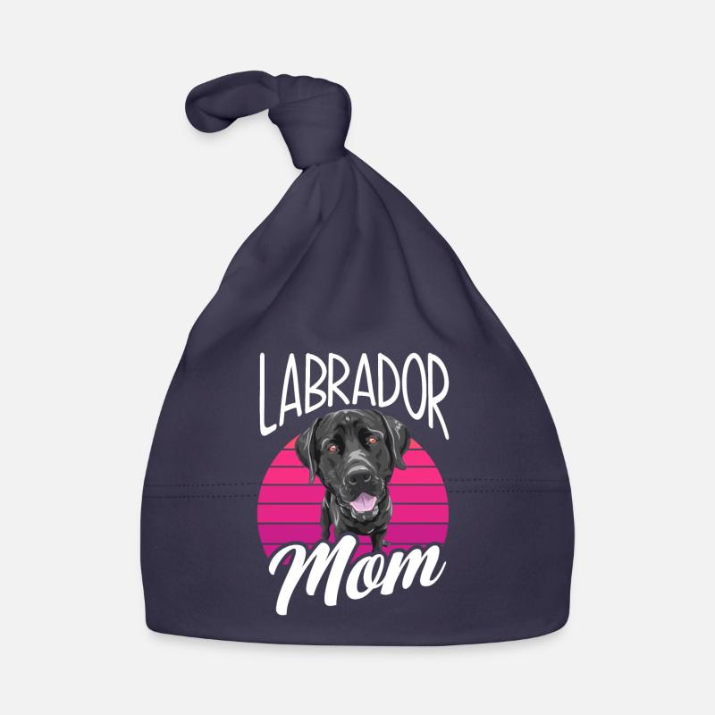 Black Labrador Labrador Mama Organic Baby Cap